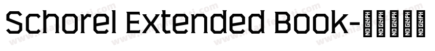 Schorel Extended Book字体转换